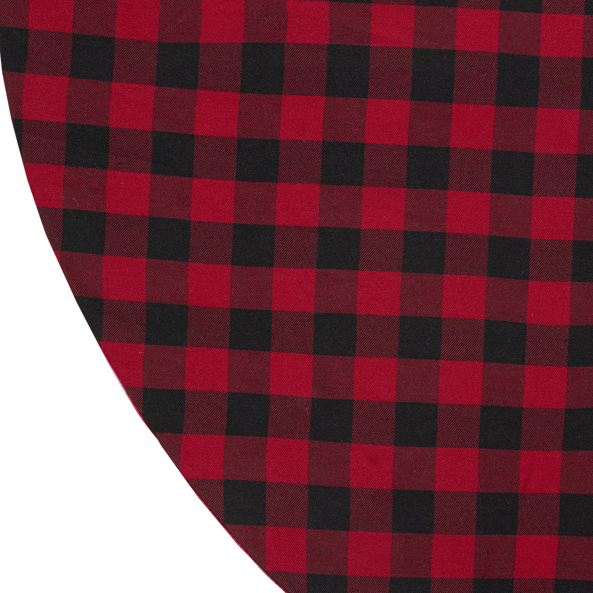 Northlight 48" Red and Black Buffalo Plaid Christmas Tree Skirt