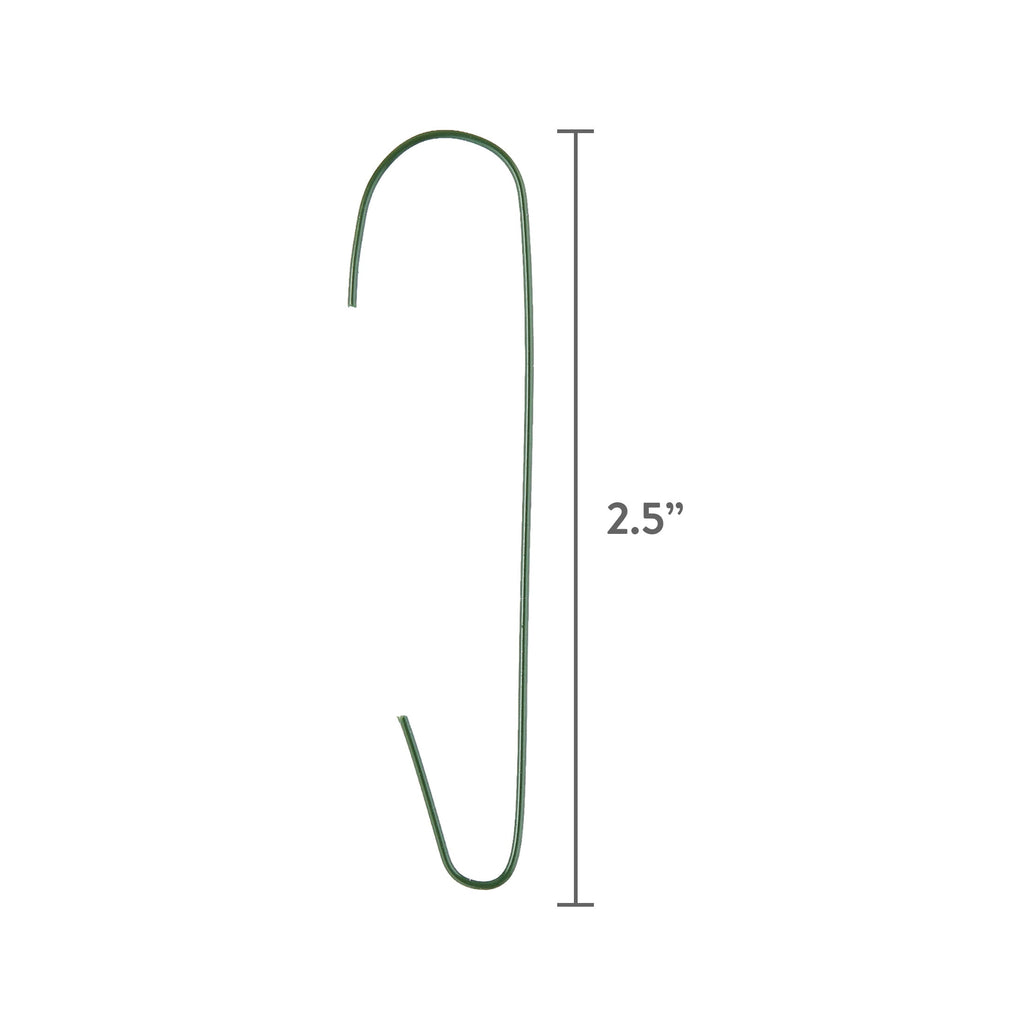 Green Jumbo Christmas Ornament Hooks, 2.5", 100 Count, by Holiday Time