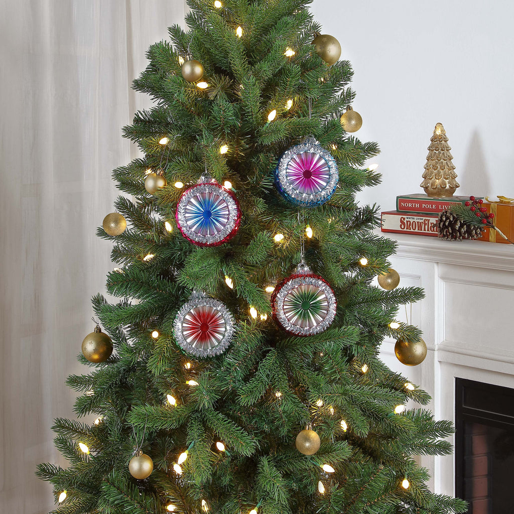 Mr. Christmas Reflector Ornaments, Set of 4