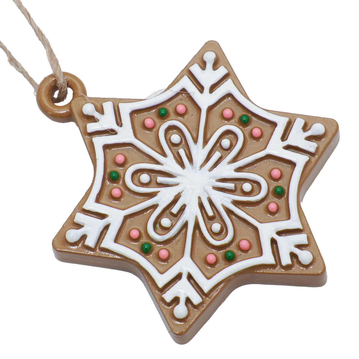 6-Count Multicolor Gingerbread Mini Christmas Ornaments, by Holiday Time