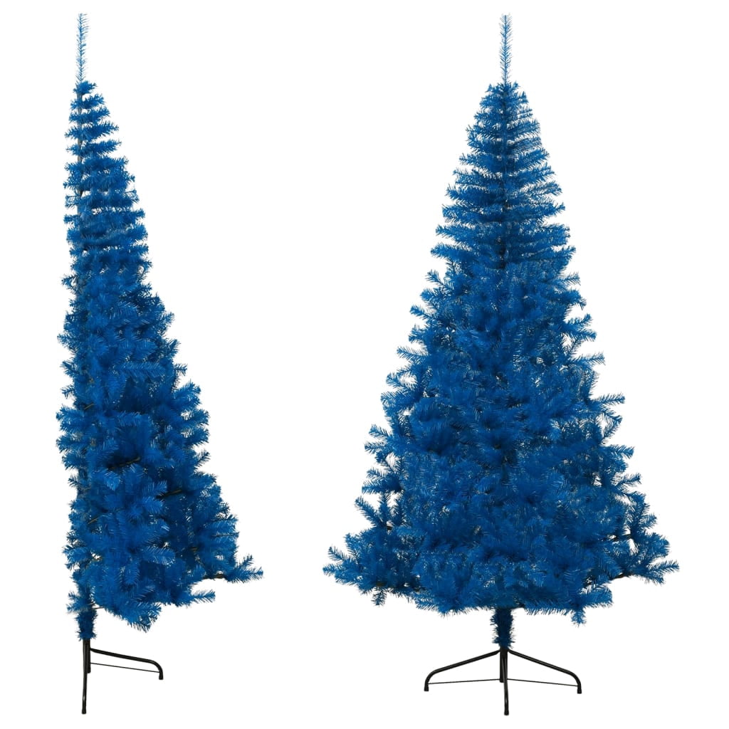 vidaXL Christmas Tree Decoration Artificial Half-Circle Tree with Stand PVC