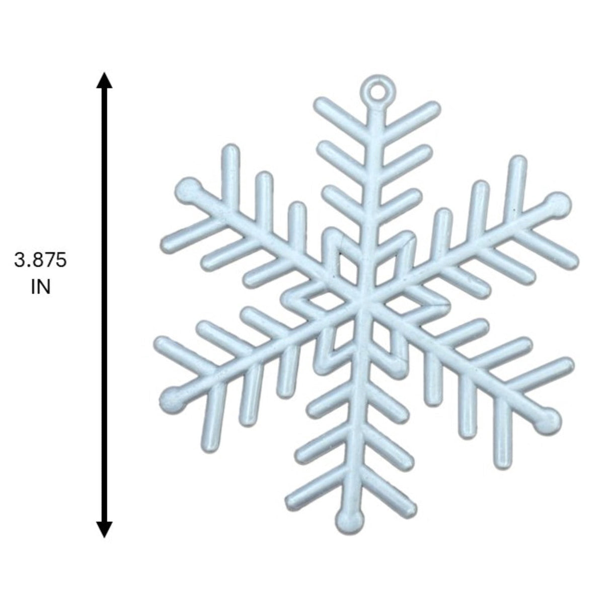20-Count Pink Glitter Snowflake Christmas Ornaments, 3.9", by Holiday Time