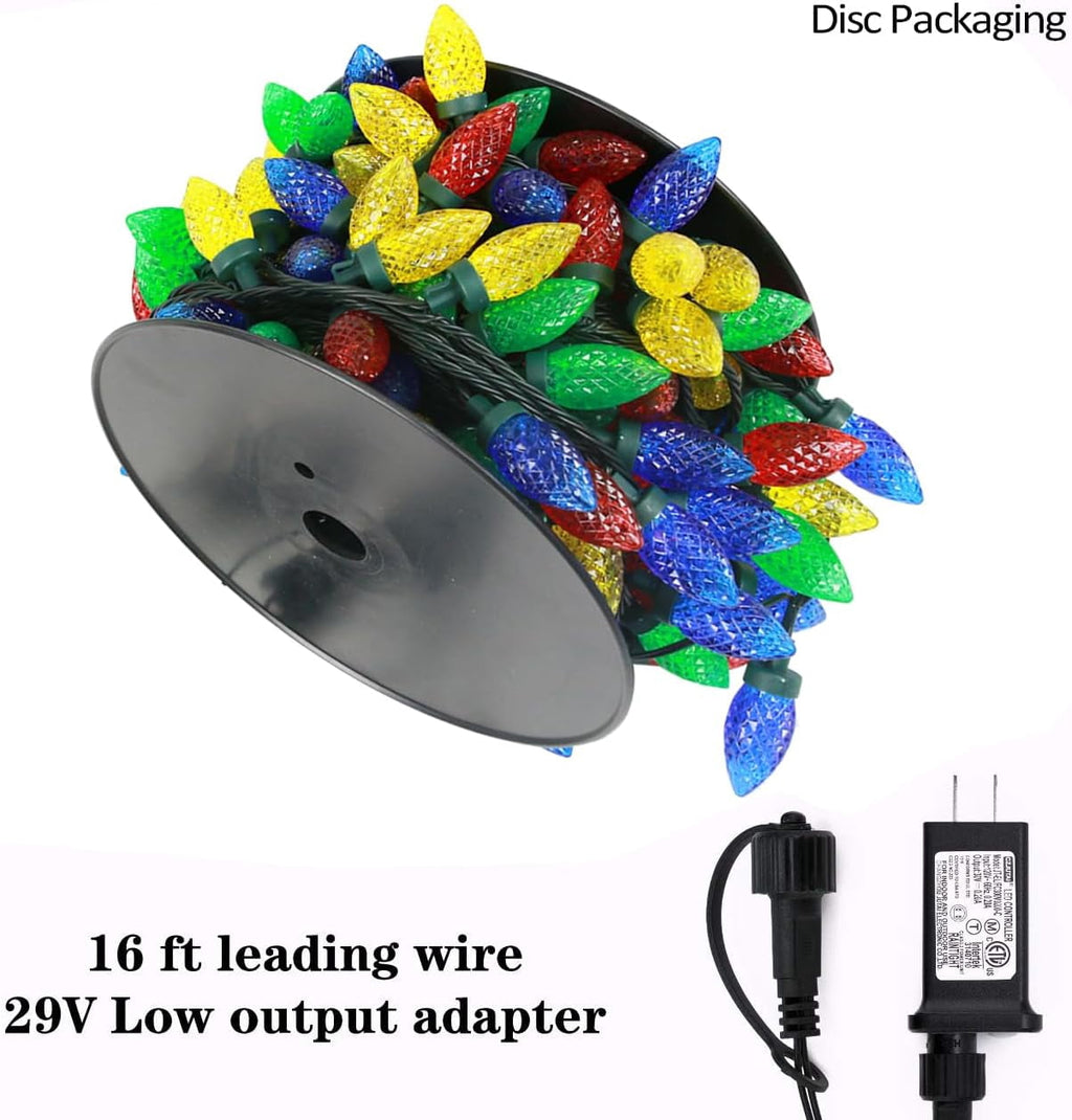 Bibana Indoor/Outdoor 81 ft Corded Electric Waterproof LED Christmas String Light
