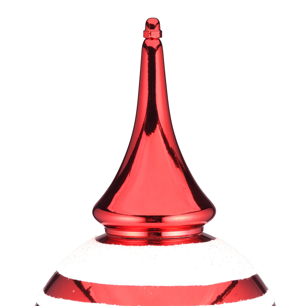 Jumbo Finial Outdoor Christmas Ornament Yard Stake, Red and White, 34", by Holiday Time