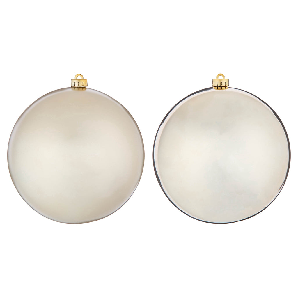 2-Count Bronze Jumbo Ball Shatterproof Christmas Ornaments, 8.5", by Holiday Time