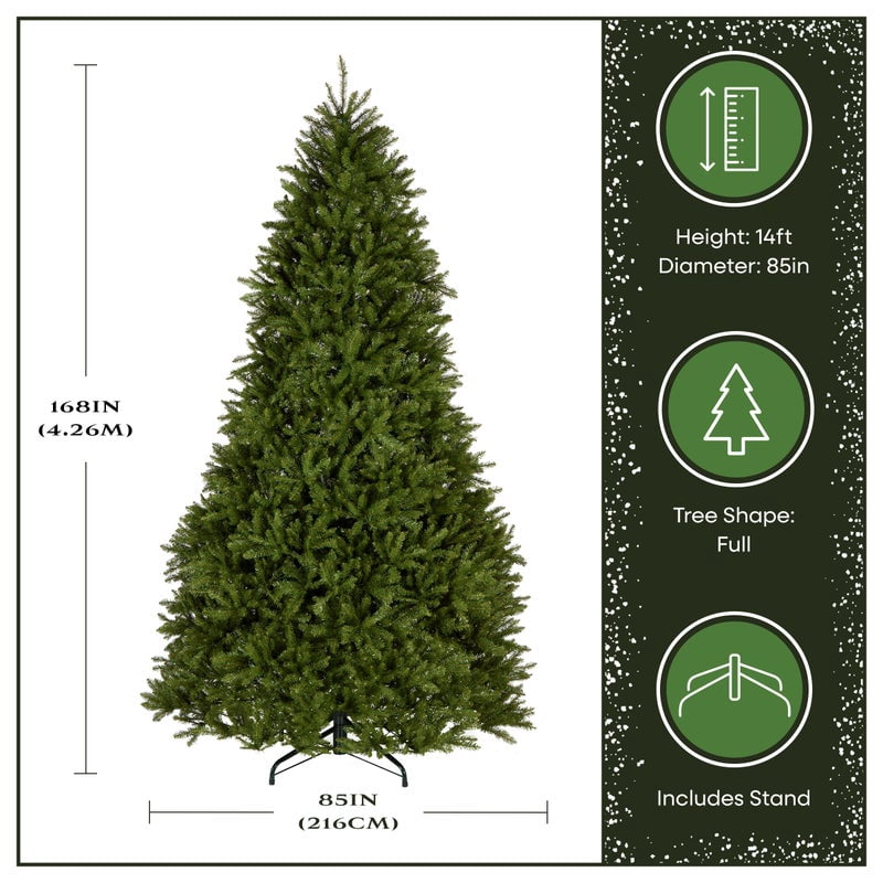 National Tree Company 14 ft. Dunhill Fir® Hinged Tree