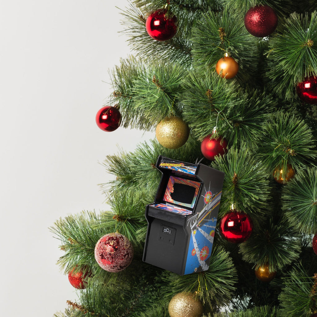 Asteroids Arcade Cabinet Figural Christmas Tree Ornament