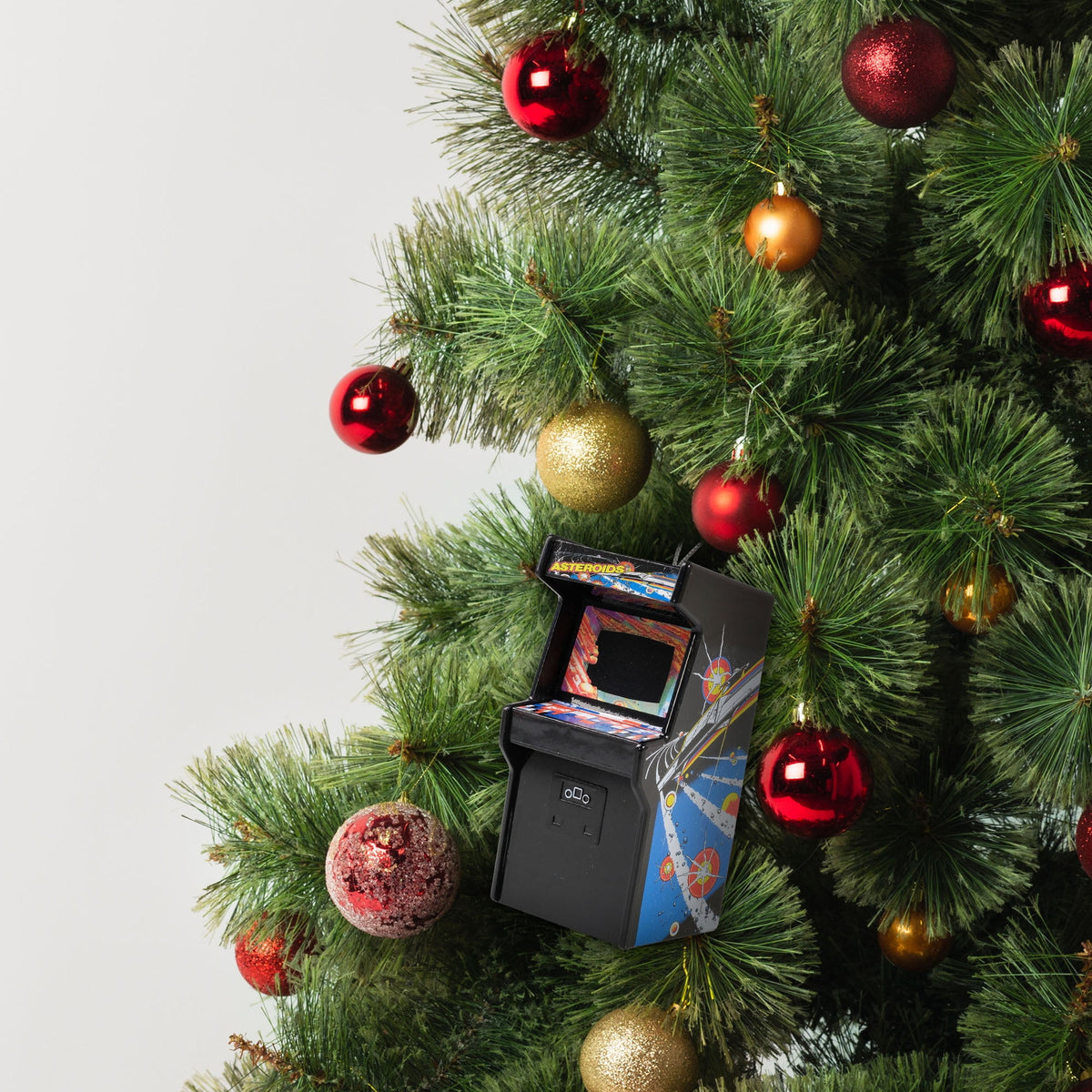 Asteroids Arcade Cabinet Figural Christmas Tree Ornament
