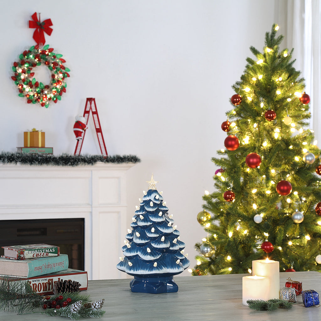 Mr. Christmas 8 in. Nostalgic Ceramic Tree - Green