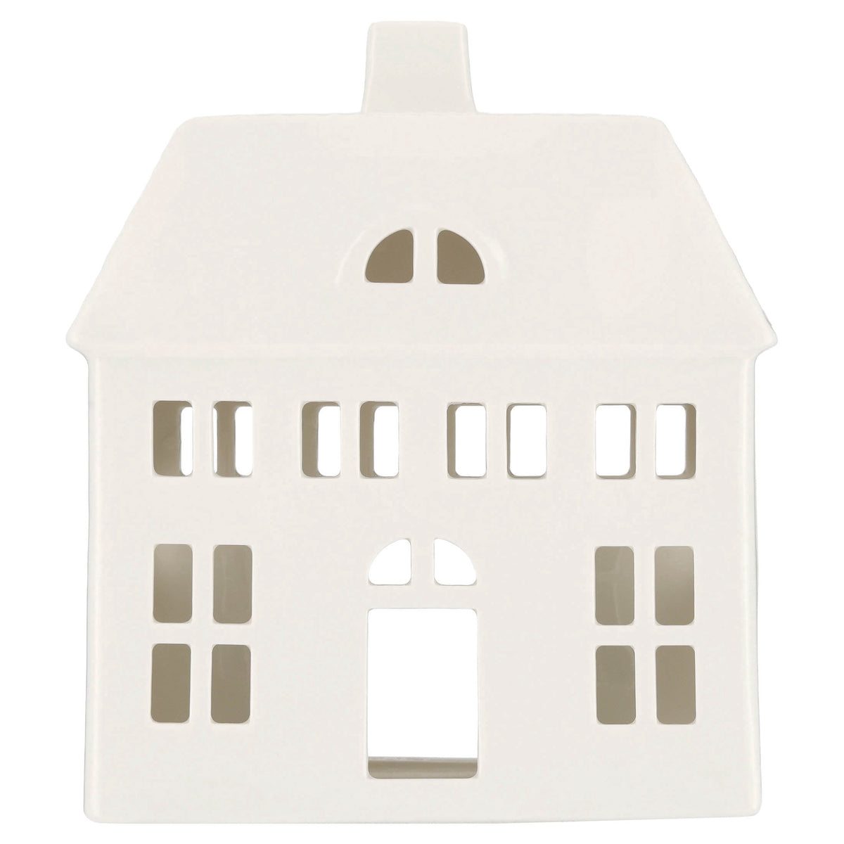 My Texas House Ceramic House Christmas Decoration, White, 8"