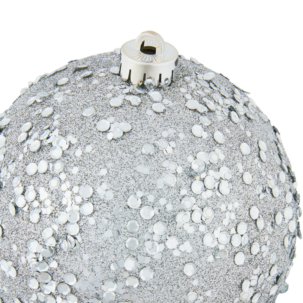 4-Count Champagne and Cream Ball Shatterproof Christmas Ornaments, 6", by Holiday Time