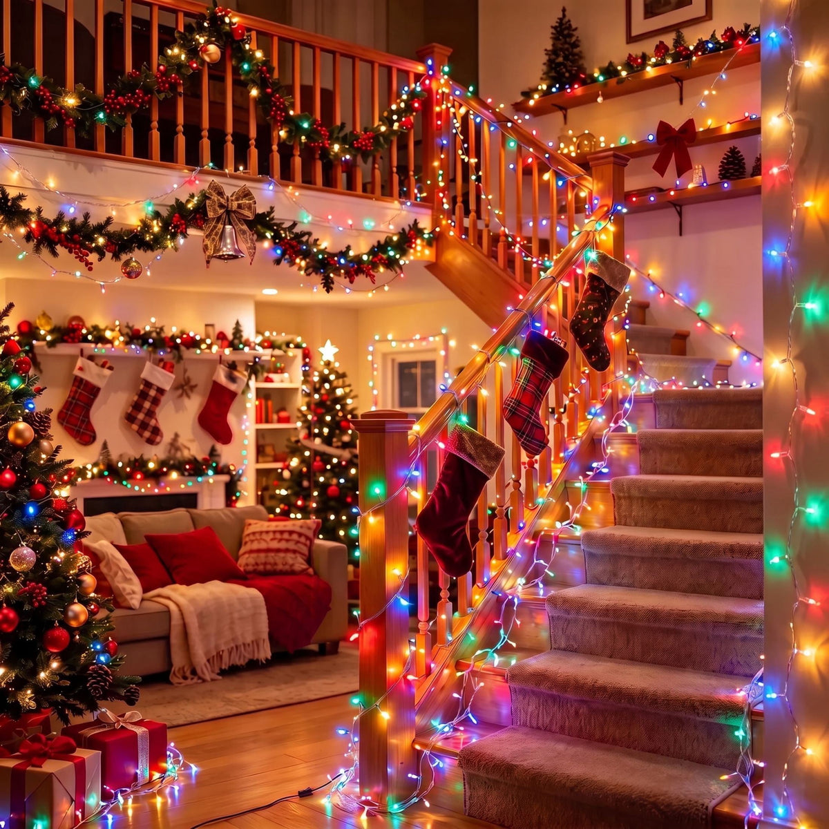 Scidweet Christmas String Lights, 196 FT 600 LED Twinkle Fairy Christmas Light with Remote for Indoor Outdoor Wedding Home Holiday Xmas Tree Decor, White