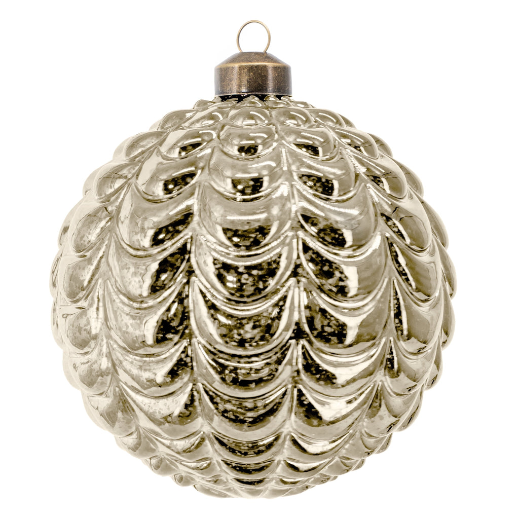 My Texas House 6-Count Gold Mercury-Style Shatterproof Christmas Ornaments