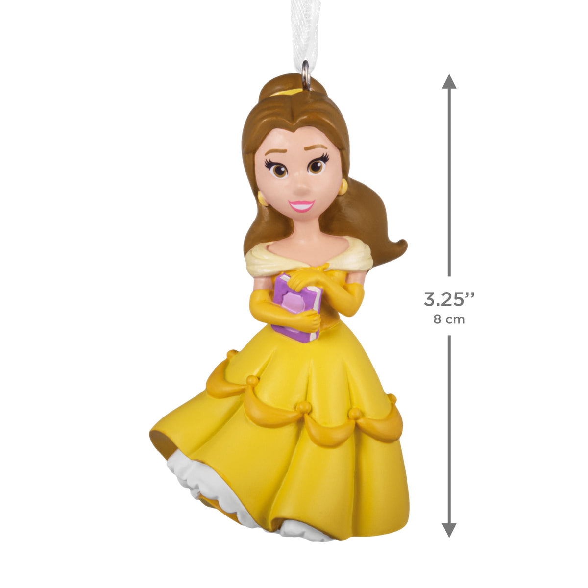 Hallmark Christmas Ornament (Disney Princess Belle Stylized), 1 Count