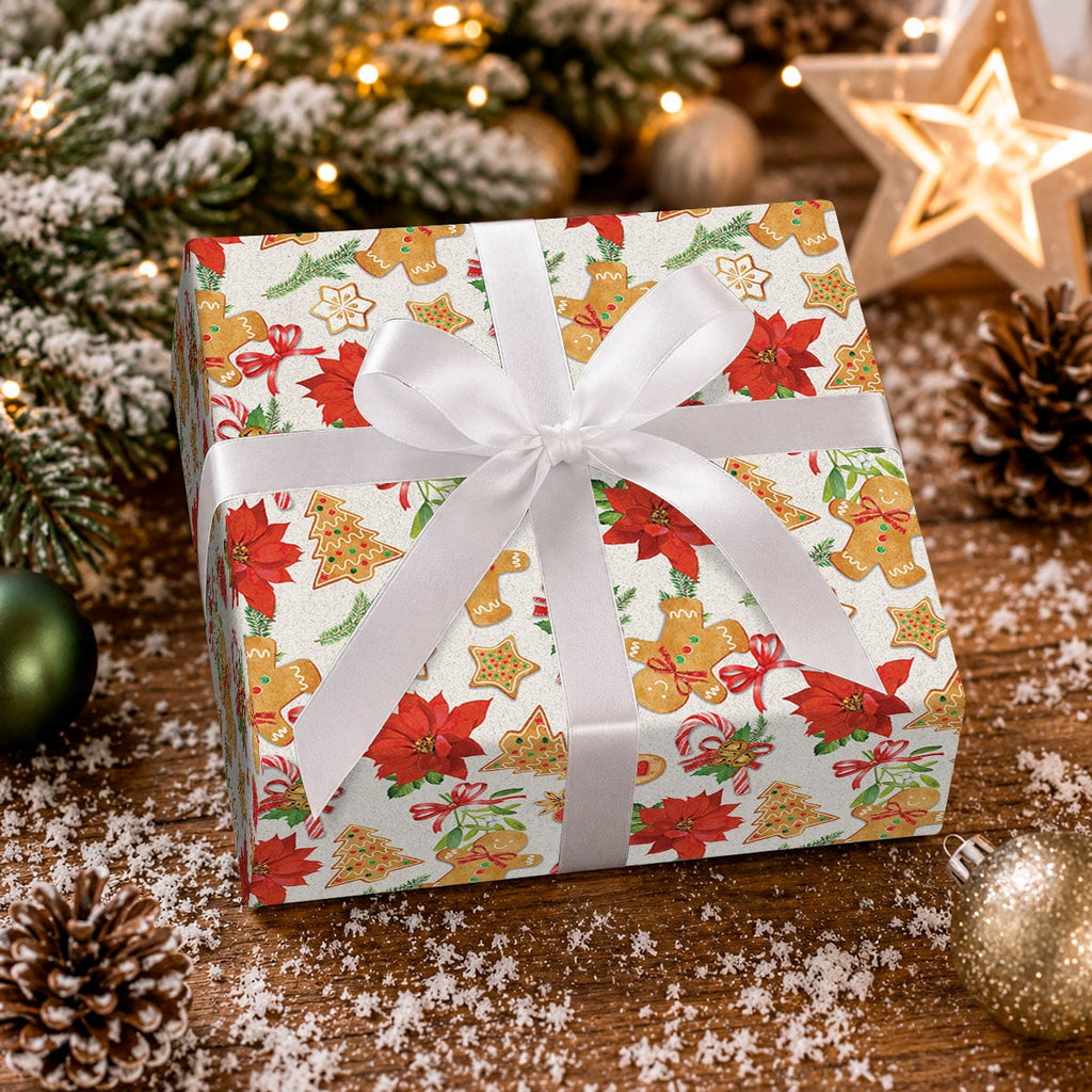 Current Homemade Gingerbread Christmas Jumbo Wrapping Paper Roll, 23-Inch x 32-Foot