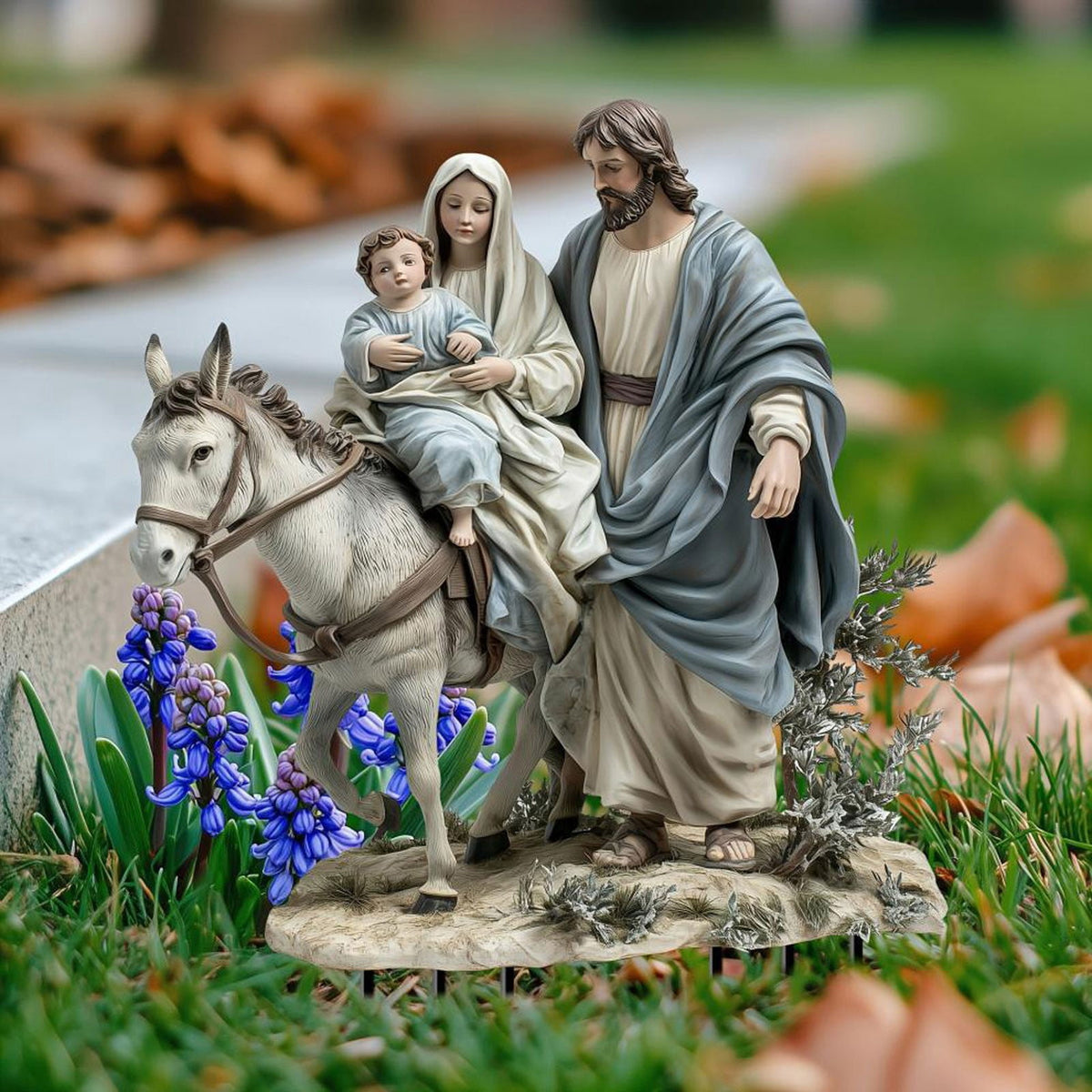 Nkmbld Clearance & Promo! Garden Ornaments, Garden Sculpture Acrylic Potted Plants and Courtyard Decorative Floor Tiles, Housewarming Ornament for Patio, Lawn, Yard, Pathway