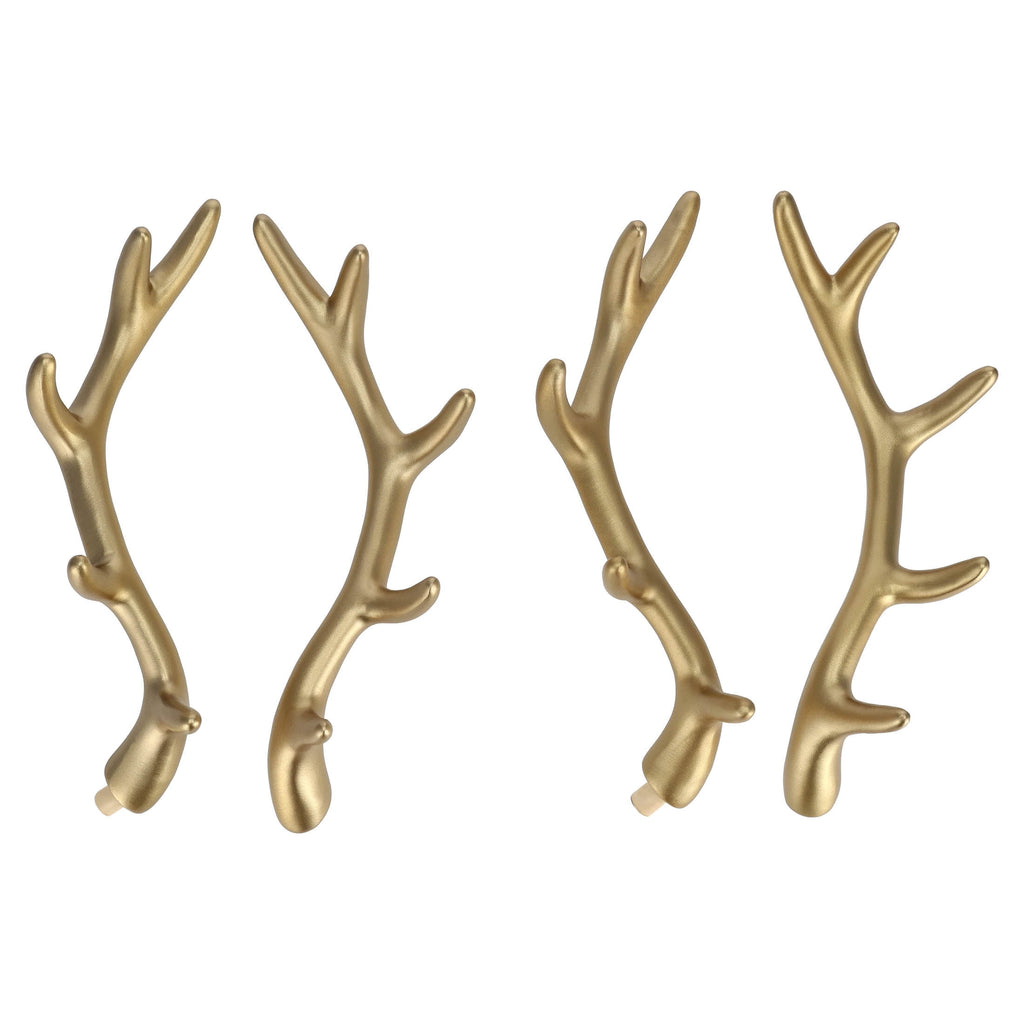 Blow Mold Deer Indoor/Outdoor Christmas Decoration, Gold, Set of 2, by Holiday Time