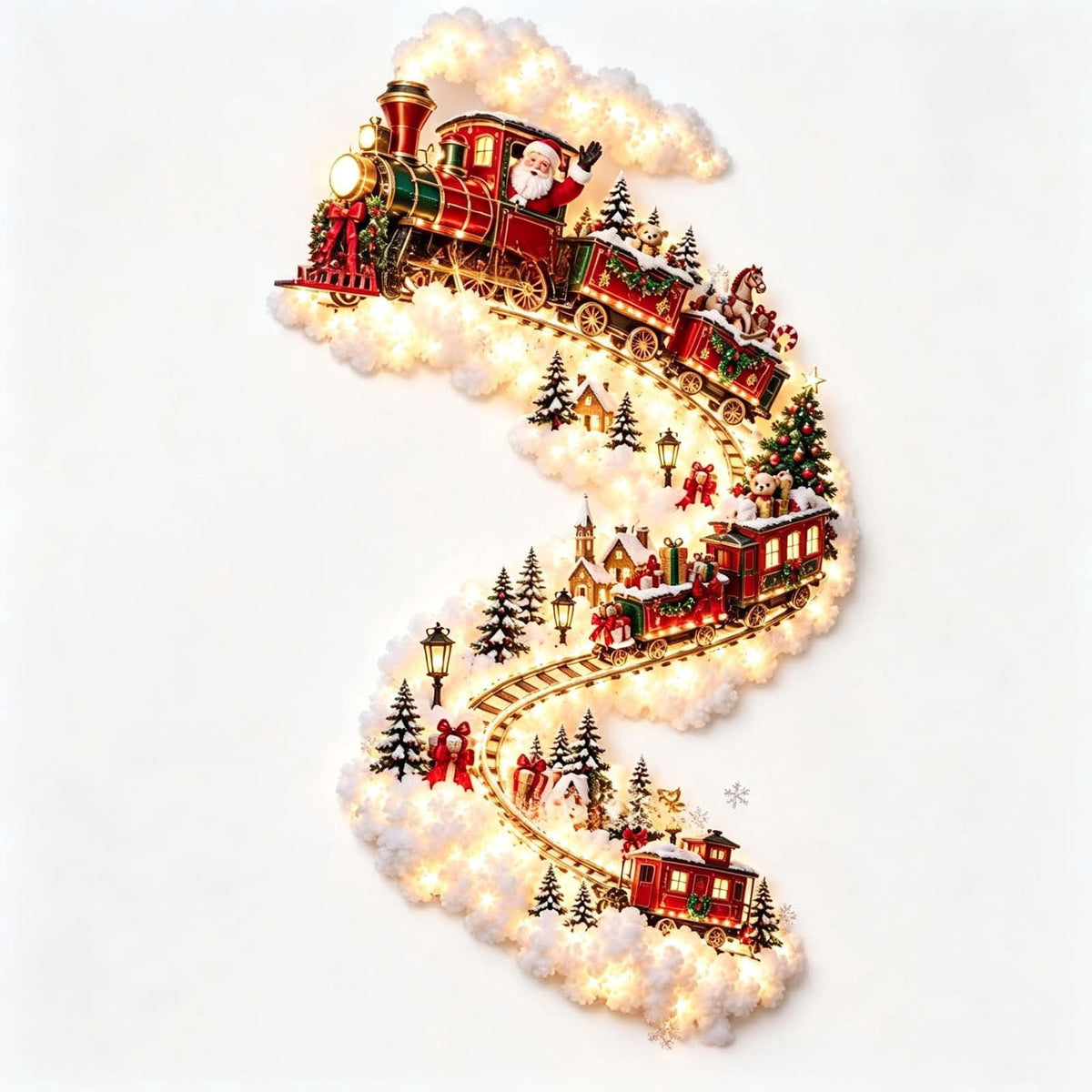 Snowman Magic Fountain, Flowing Snowflake LED Christmas Garden Light,Solar Power and Outdoor Garden Stake for Christmas Yard Decor
