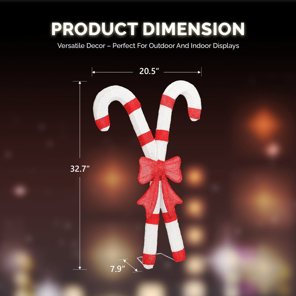 UBesGoo Christmas Candy Cane Lighted Christmas Decoration Outdoor Yard Decor