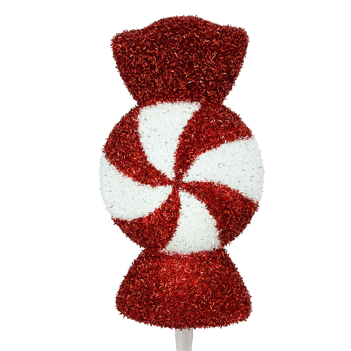 Outdoor LED Tinsel Candy Christmas Pathway Lights, Red and White, Set of 3, by Holiday Time