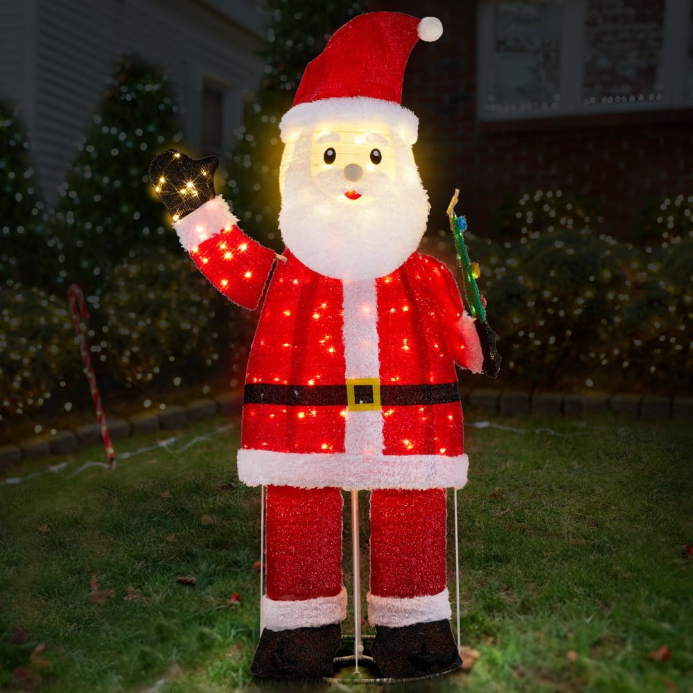 JOY Letter Sign Decoration - Lighted Home Scene Yard Sign Decor with Warm White Light - Indoor Outdoor Christmas Display for Lawn Garden - 47.2in Tall