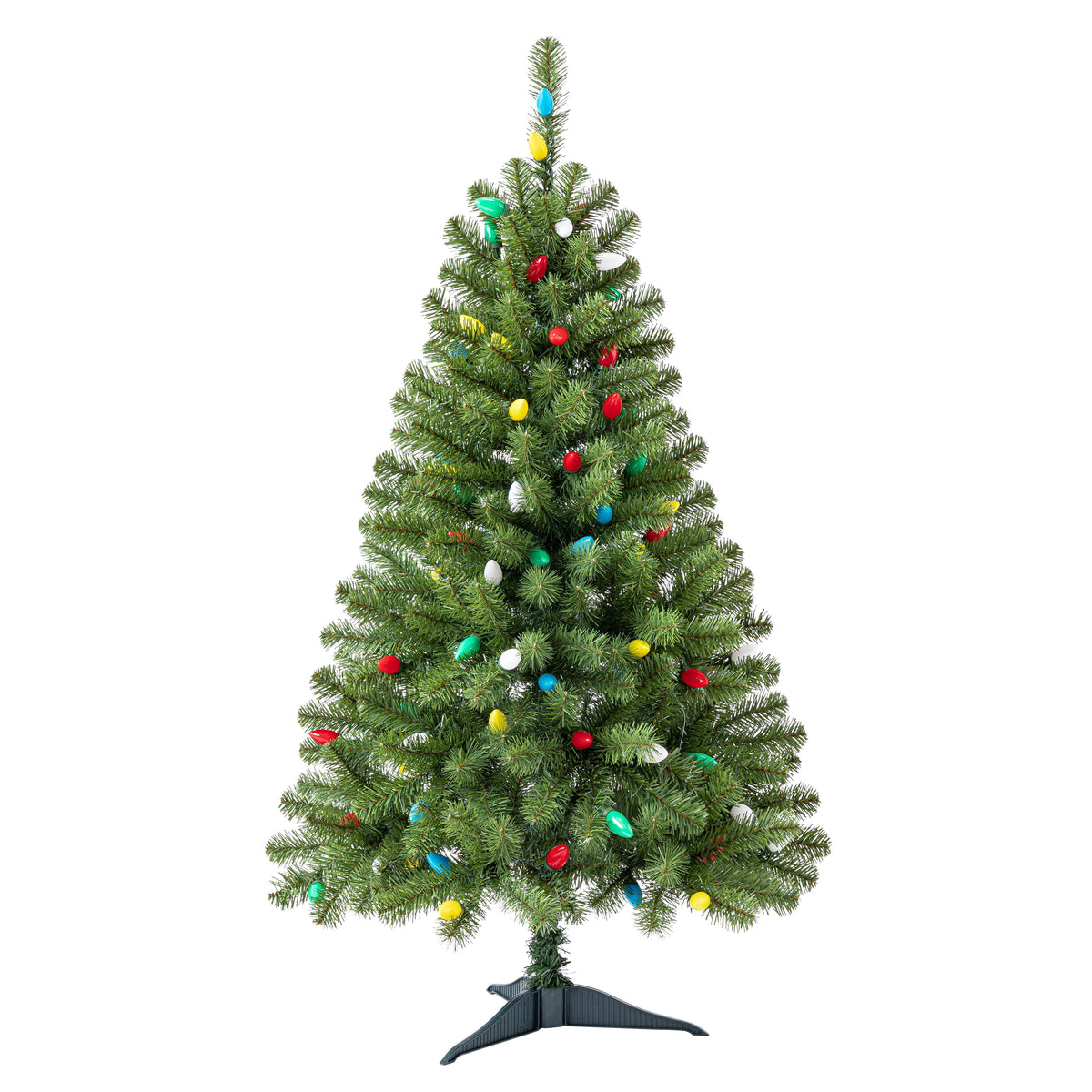 4ft. Pre-Lit Lakewood Spruce Artificial Christmas Tree, Warm White LED Lights by Ashland