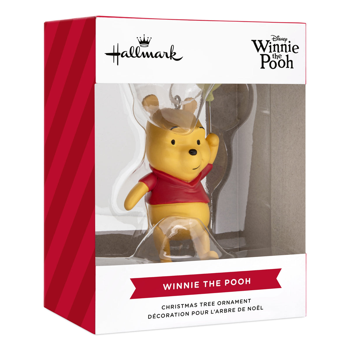 Hallmark Christmas Ornament (Disney Winnie the Pooh With Balloon), 1 Count