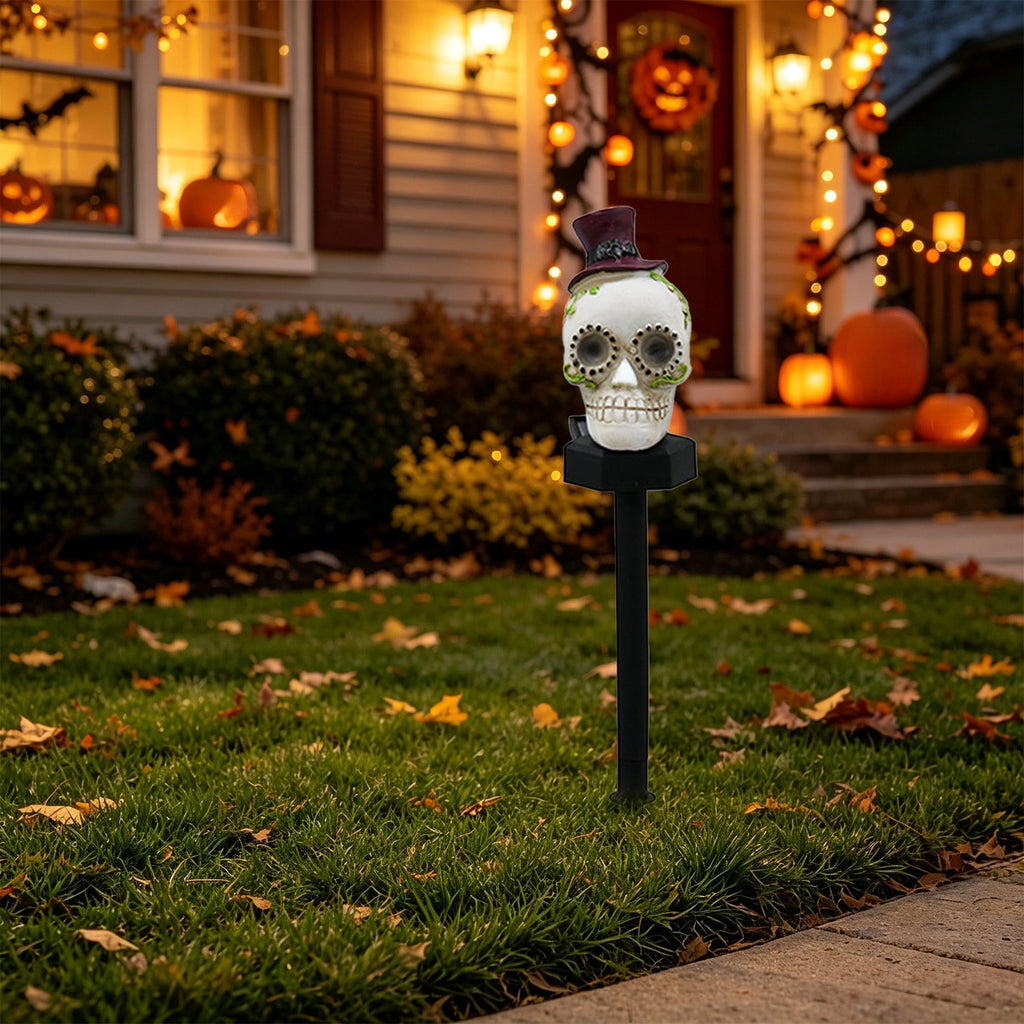 Stijggn Halloween Pumpkin Stake Solar Garden Lights, Waterproof Multi Branch Little Pumpkin Lantern Garden Stake Lights Outdoor Walkway Yard Garden Decoration
