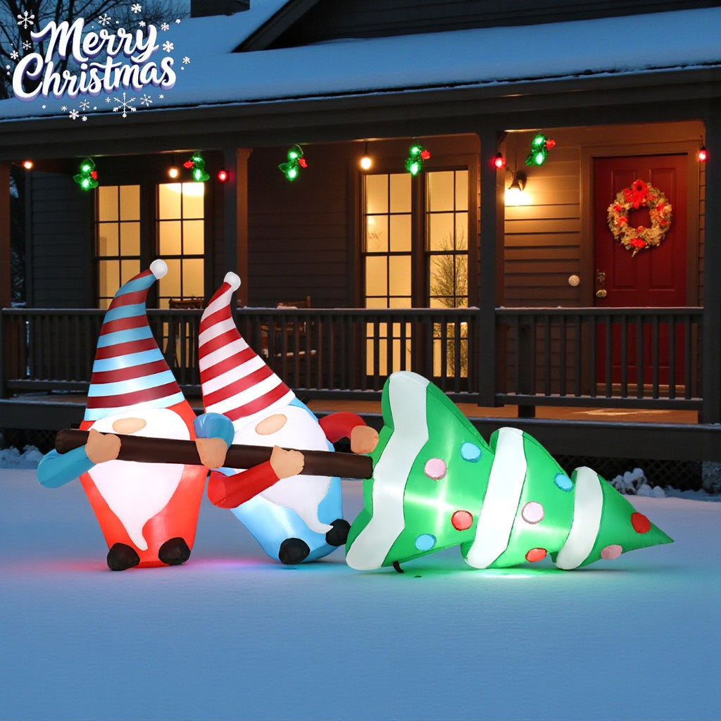 Tcbosik 12 FT Giant Christmas Inflatables Snowman Outdoor Yard Decorations, Blow up Snow Man with Black Hat, Built-in LED Light, Winter Outside Decor for Holiday Party Patio Garden Lawn
