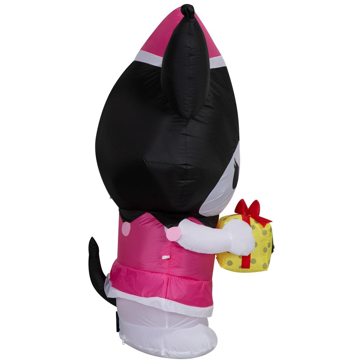 4.5 ft Kuromi & Yellow Present Christmas Airblown Yard Inflatable, Multicolor, by Sanrio