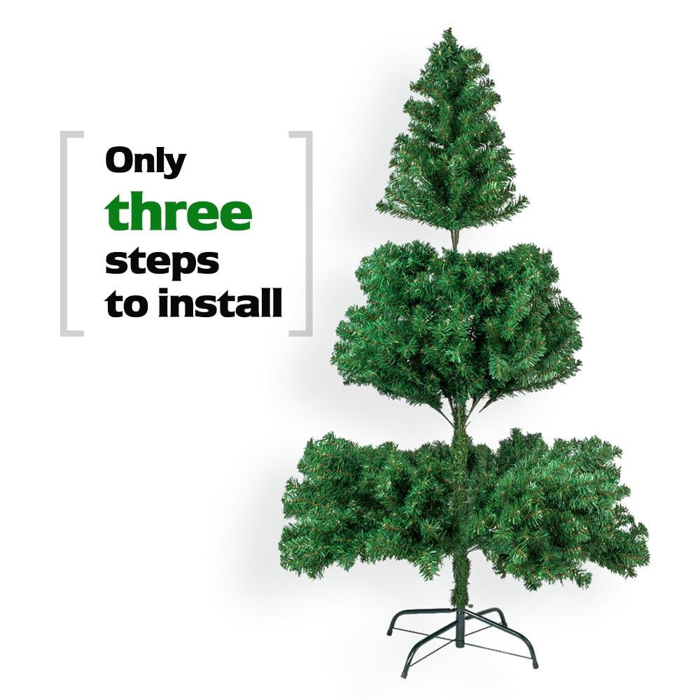 Ktaxon 7ft Artificial Full Christmas Tree with 1200 Tips, Holiday Xmas Tree for Home Party Decoration, Includes Stand