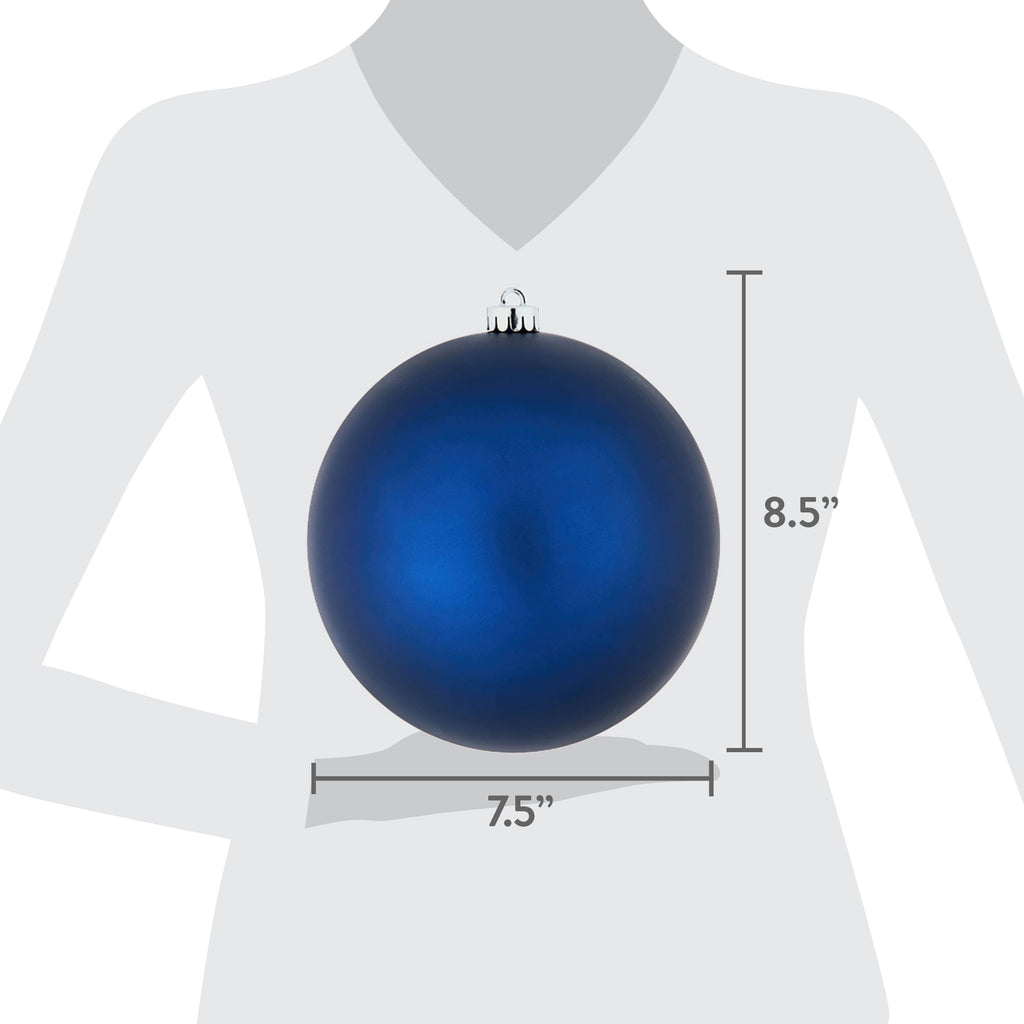 2-Count Bronze Jumbo Ball Shatterproof Christmas Ornaments, 8.5", by Holiday Time