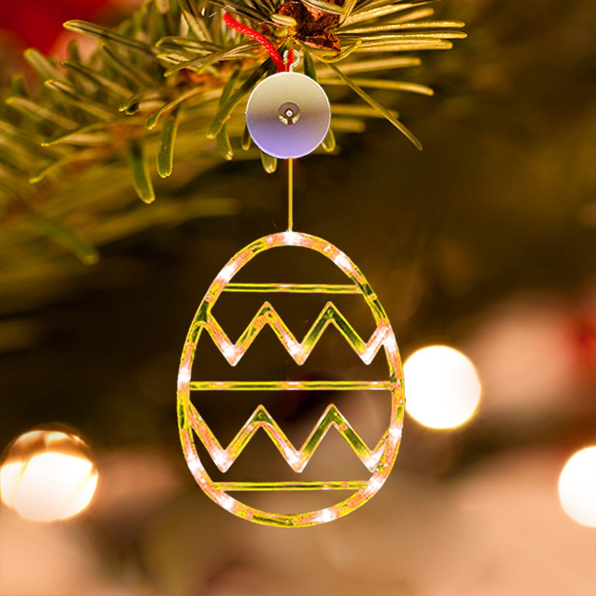 XGFHYJEH Easter Lighted Window Decorations, Easter Egg Lights, Easter Lights, Egg String Lights, Easter Decorations Indoors, Easter Hanging Decoration