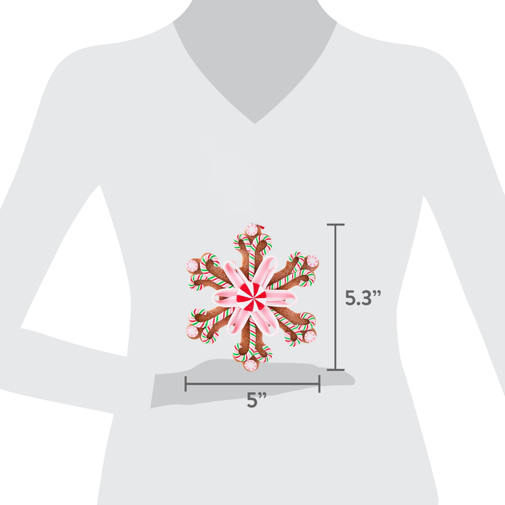 Multicolor Clay Dough Candy Snowflake Christmas Ornament, 5.3", by Holiday Time