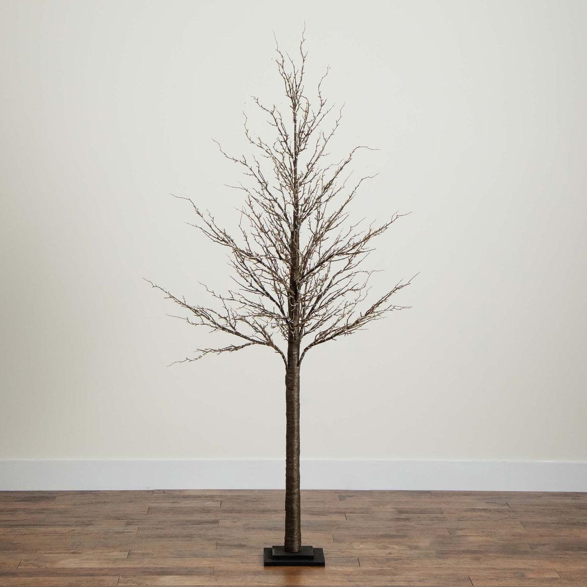 Nearly Natural Pre-Lit Brown Twig Artificial Christmas Tree - 4' - Warm White LED Lights