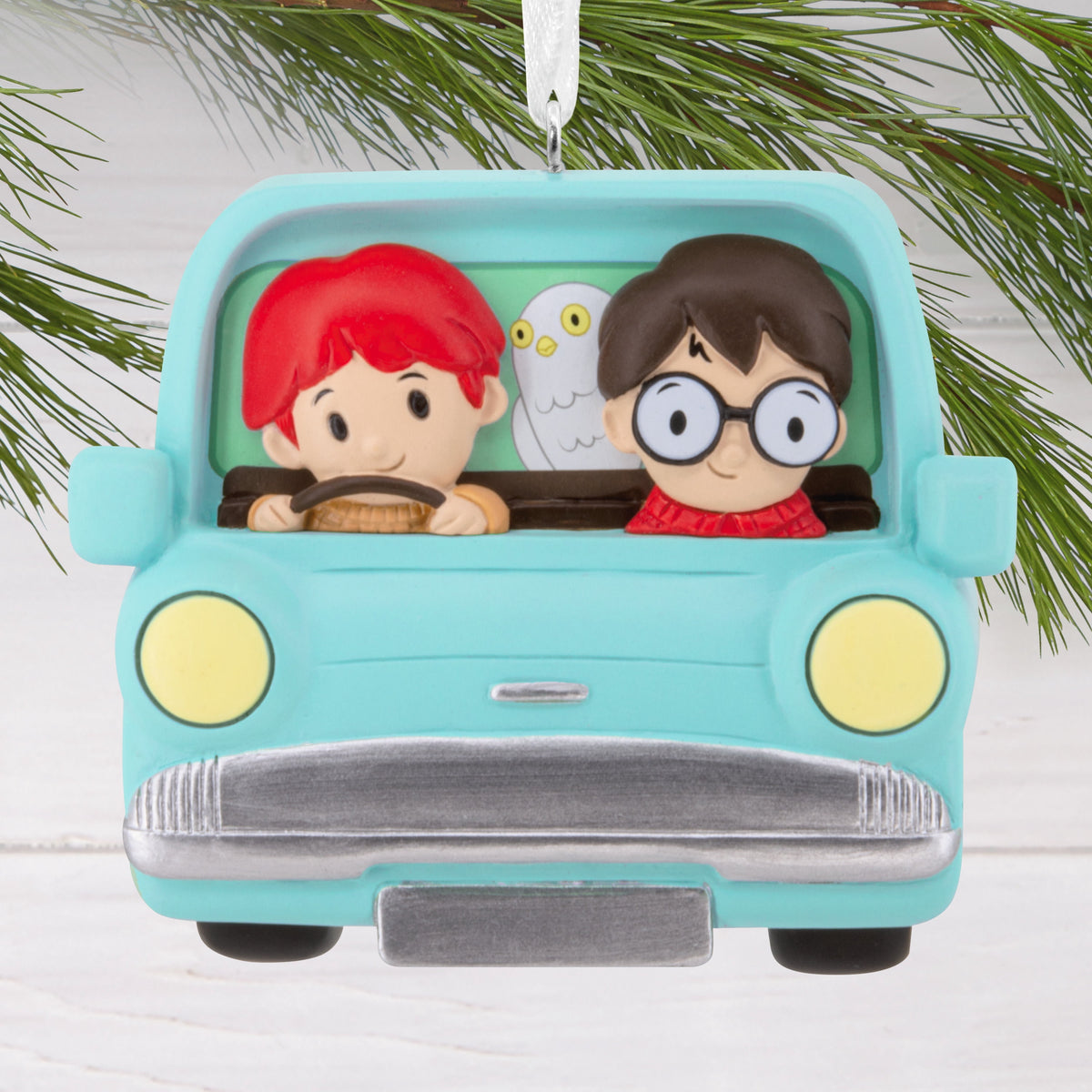 Hallmark Christmas Ornament (Harry Potter and Ron Weasley in Car), 1 Count