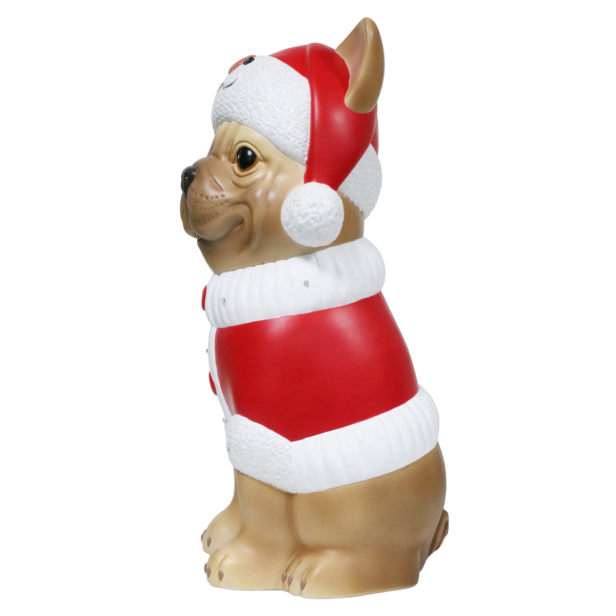 Lighted Blow Mold Pug Indoor/Outdoor Christmas Decoration, Multicolor, 24", by Holiday Time