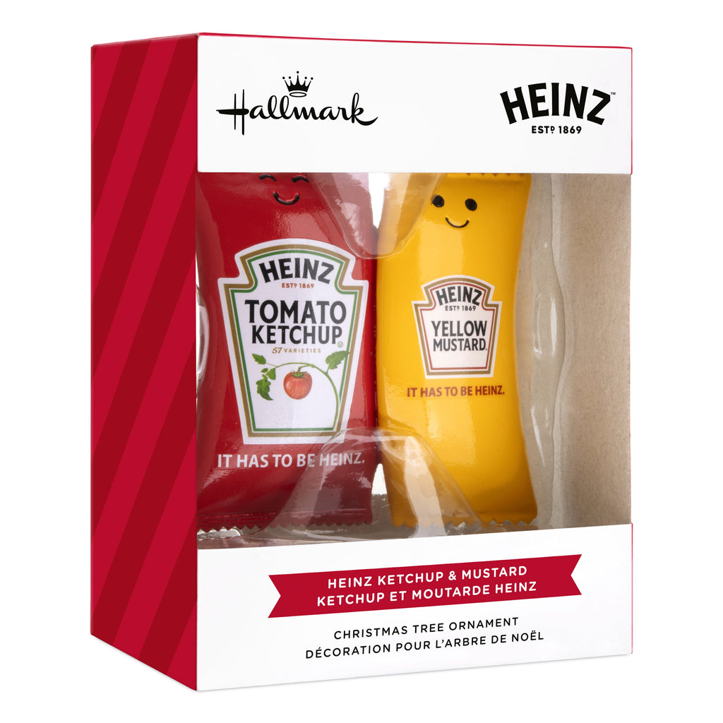 Hallmark Ornament (Heinz Tomato Ketchup Yellow Mustard Packets), 1 Count