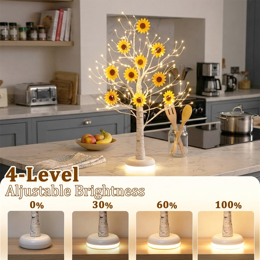 EAMBRITE Birch Tree with Lights, Lighted Twinkle Christmas Tree Fairy Light Spirit