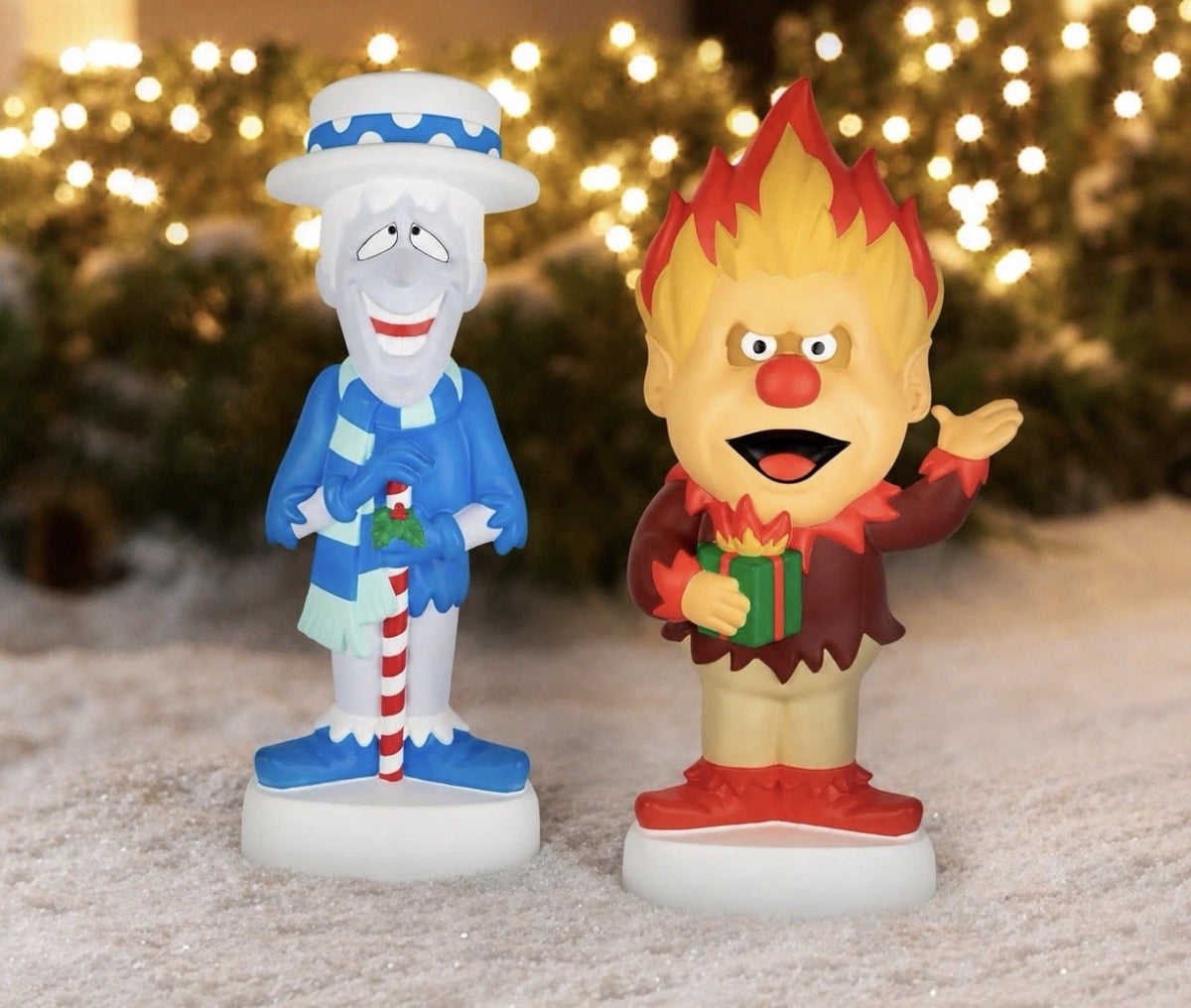32" Gemmy Heat and Snow Miser LED Lighted Blow Mold Outdoor Christmas Decor