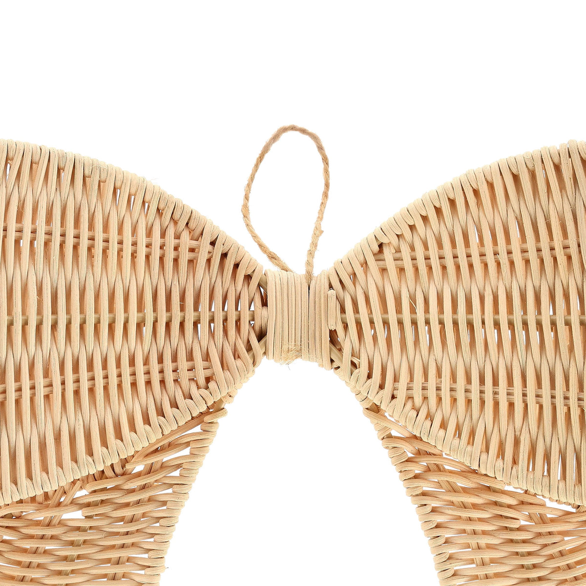Woven Rattan Bow Christmas Decoration, Beige, 14", by Holiday Time