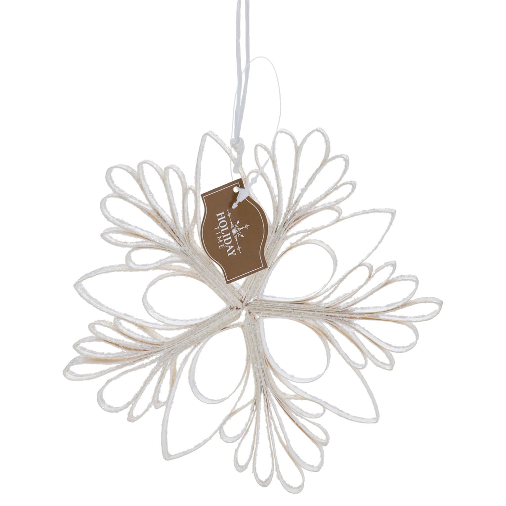 White Paper Snowflake Christmas Ornament, 5.5", by Holiday Time