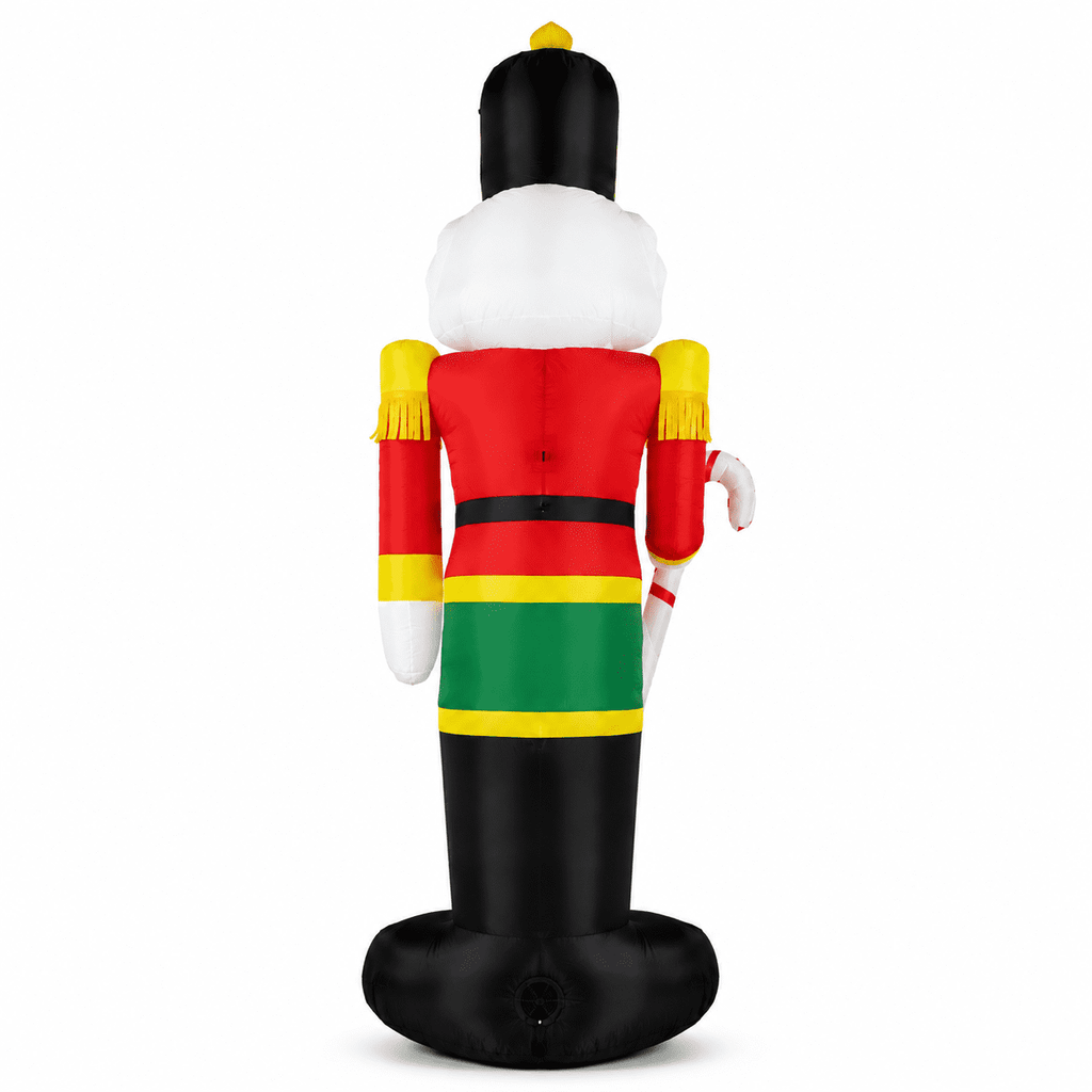 Yexmas 8FT Christmas Inflatable Nutcracker Soldier Blow Up Yard Decor with LED Light for Outdoor Christmas Party ,Garden and Lawn