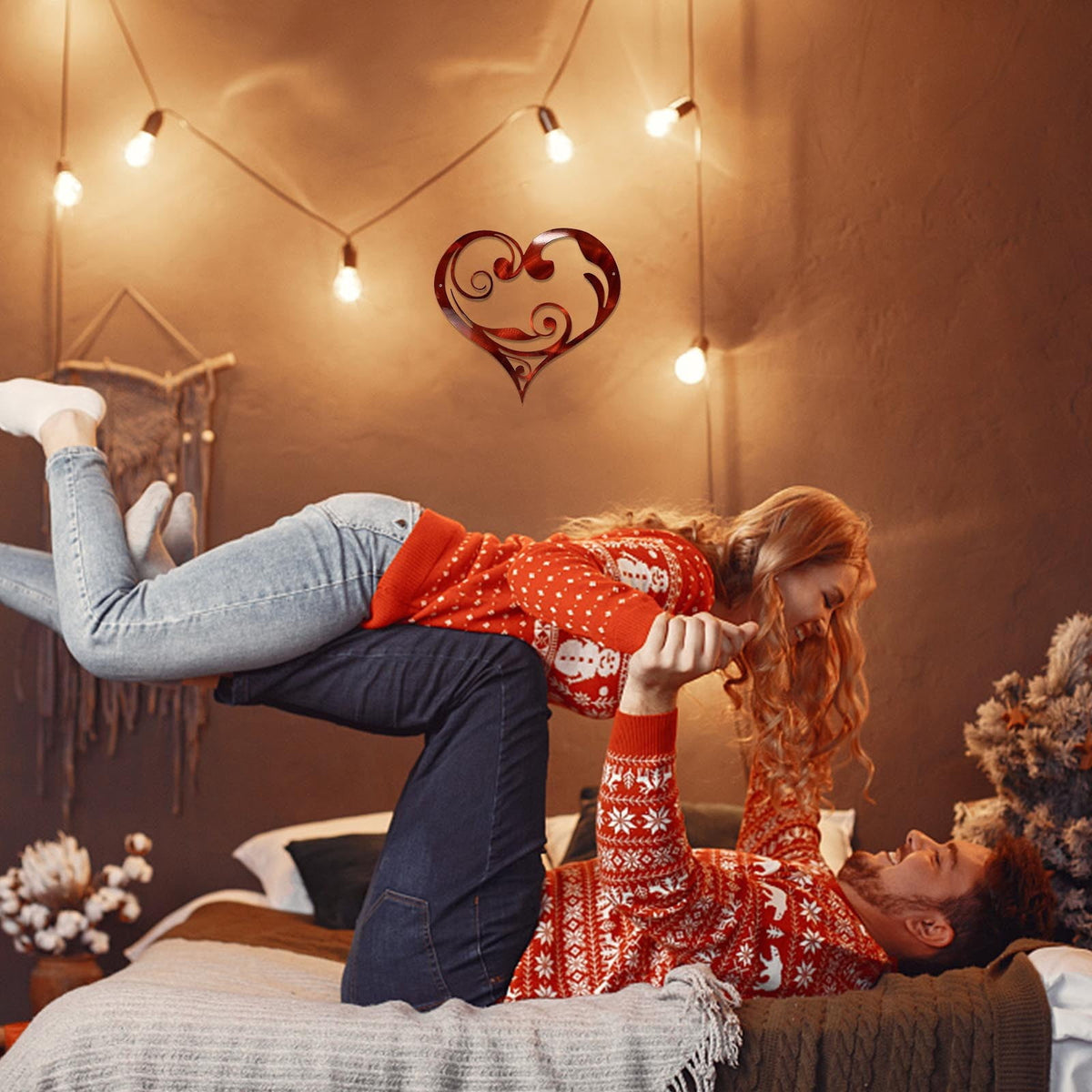 XGFHYJEH 10 LED 1.5M Valentine's Day Lights, Valentines Day Decorations Lights, Valentines String Lights, Valentine's Day Decor, Heart String Lights Red