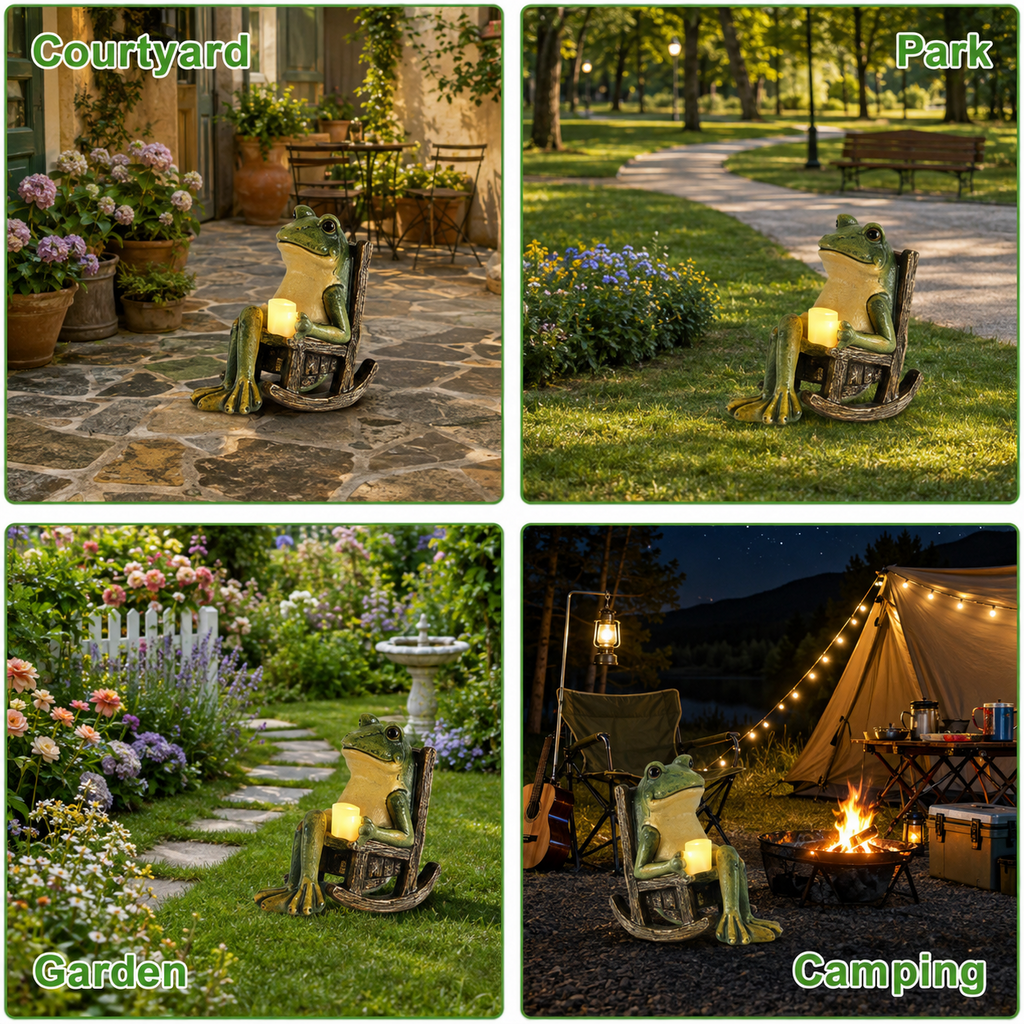 Volivo 13inch Garden Gnome Statue, Solar Powered Gnome Decor with LED Lantern, Waterproof for Patio Garden Pathway