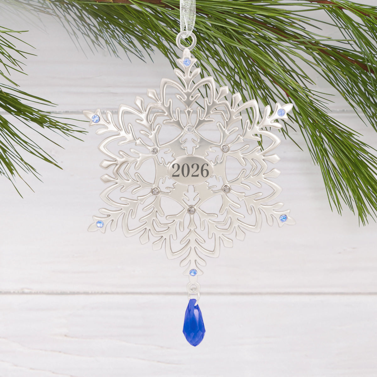 Hallmark Christmas Ornament (Snowflake 2026, Metal), 1 Count