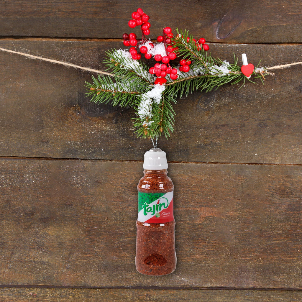 Tajín Clasico Seasoning Bottle Figural Christmas Tree Ornament - Single Pack
