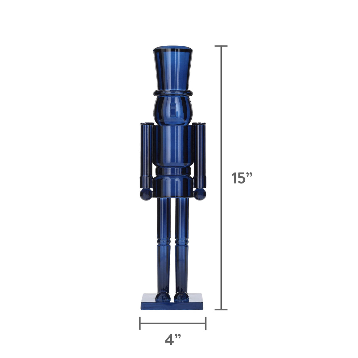 Acrylic Nutcracker Christmas Decoration, Navy Blue, 15", by Holiday Time