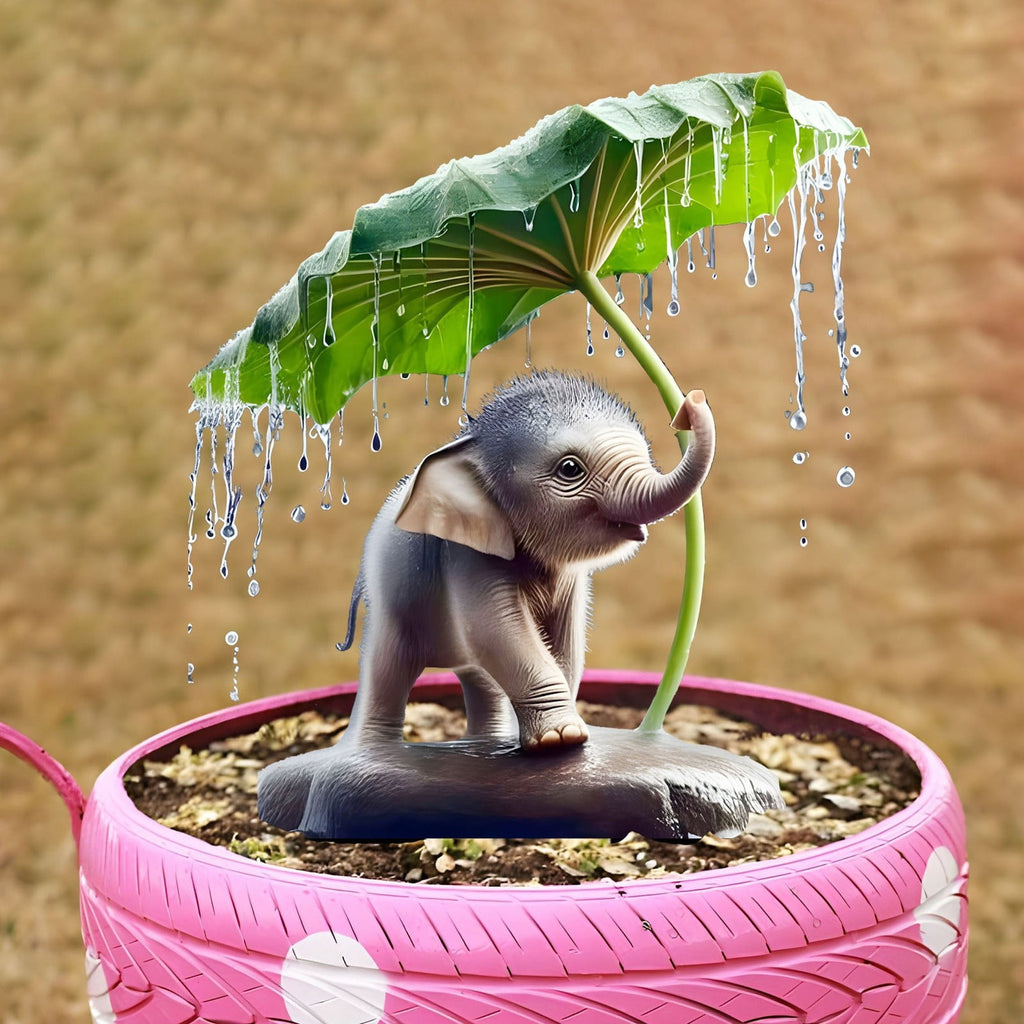 Nkmbld Clearance & Promo! Garden Ornaments, Garden Sculpture Acrylic Potted Plants and Courtyard Decorative Floor Tiles, Housewarming Ornament for Patio, Lawn, Yard, Pathway