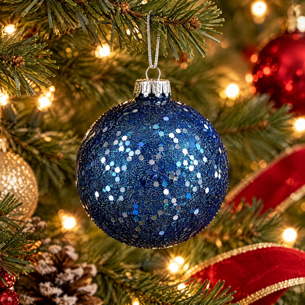 4-Count Champagne and Cream Ball Shatterproof Christmas Ornaments, 6", by Holiday Time